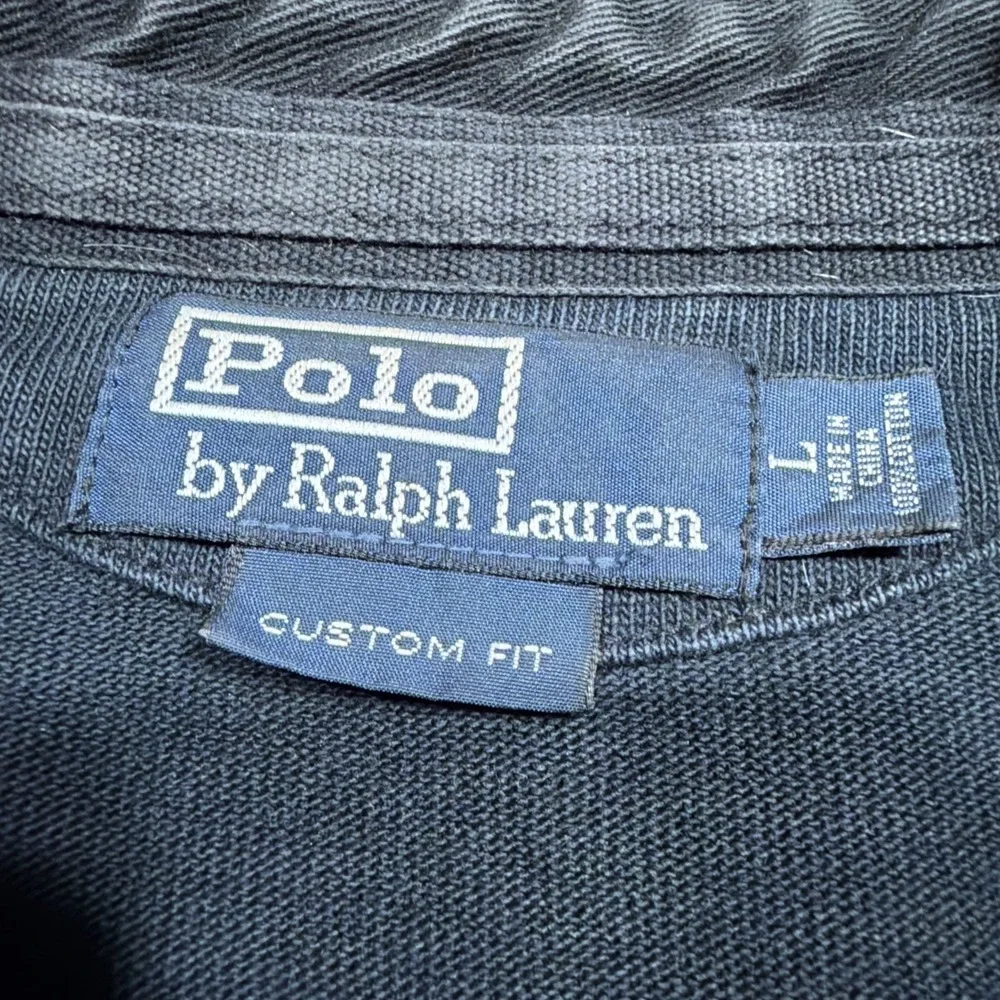 Polo Ralph Lauren Men's LARGE Bleecker Cup Navy Long Sleeve‎ Rugby Special Issue
